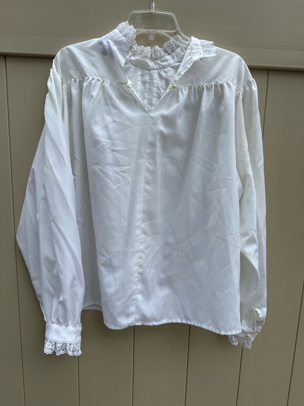 VTG Lady Manhattan White Blouse size 14 - Picture 5 of 14
